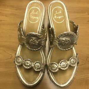 Jack Rogers Wedge- Shelby.  Size 7M.  Worn twice!